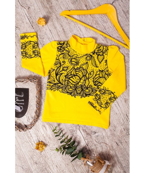 Блуза для дівчинки "Візерунок" Носи Своє 28 Жовтий (9267-036-33-v31)