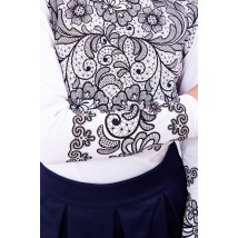 Блуза для дівчинки "Візерунок" Носи Своє 40 Білий (9267-052-33-v1)