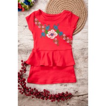 Сукня-вишиванка для дівчаток Носи Своє 28 Червоний (9573-015-22-v3)
