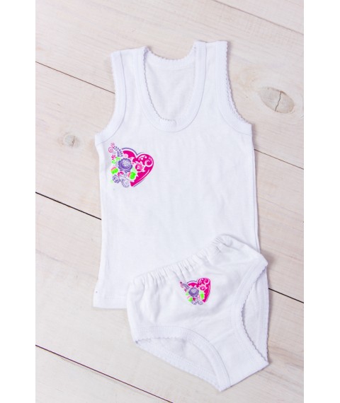 T-shirt+underpants for girls with a crotch Nosy Svoe 26 White (9687-000-33-v6)
