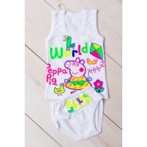 T-shirt + underpants for girls with a crotch Nosy Svoe 26 White (9687-000-33-v7)