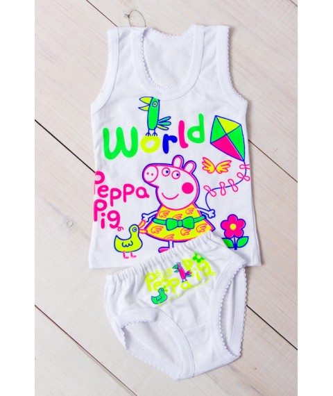 T-shirt + underpants for girls with a crotch Nosy Svoe 26 White (9687-000-33-v7)