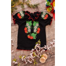 Embroidered short-sleeved shirt for girls Nosy Svoe 28 Black (9722-015-22-v5)