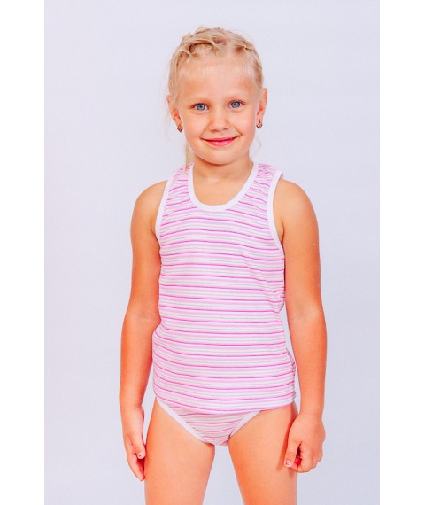 T-shirt+underpants for girls with shaped rubber Nose Svoe 32 Pink (9799-009-v1)
