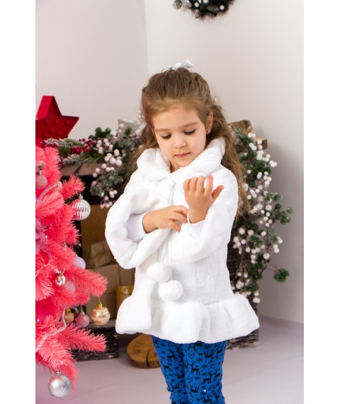 Fur coat for a girl Wear Your Own 28 White (9870-034-v1)