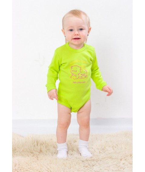 Nursery bodysuit for a girl (with long sleeves) Nosy Svoe 62 Light green (5010-008-33-5-v3)