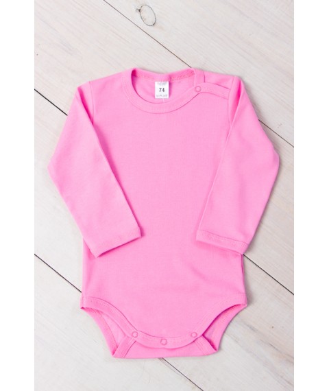Nursery bodysuit for girls (with long sleeves) Nosy Svoe 62 Pink (5010-008-5-v4)