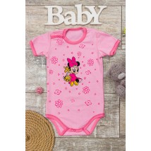 Nursery body for girls (with short sleeves) Nosy Svoe 62 Pink (5011-001-33-1-5-v5)