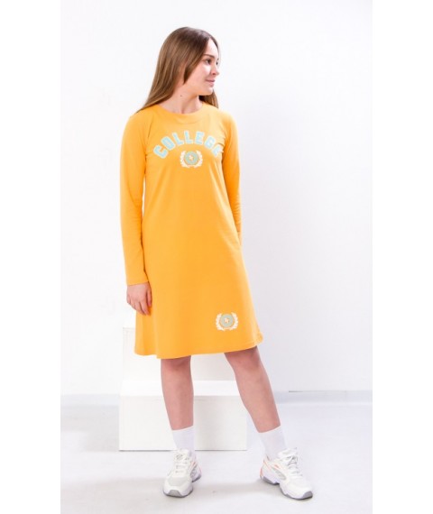 Dress for a girl (teenager) Wear Your Own 158 Yellow (6004-036-33-1-v12)