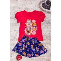 Комплект для дівчинки (спідниця+футболка) Носи Своє 98 Червоний (6106-002-33-v1)