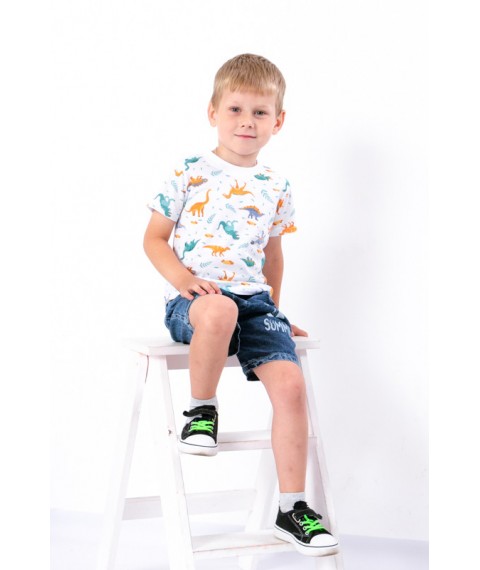 T-shirt for a boy Wear Your Own 98 White (6021-002-2-v7)