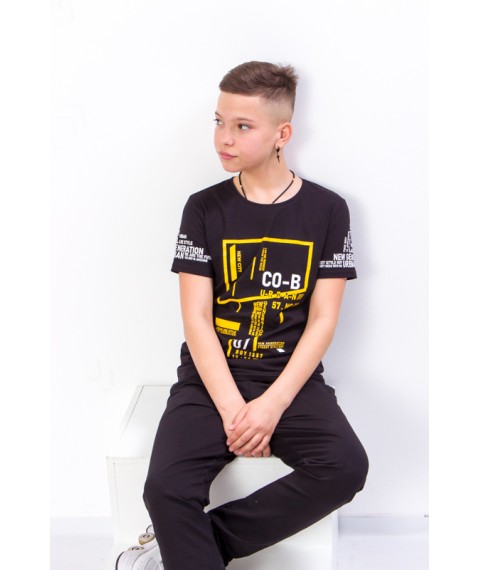 T-shirt for boys (teens) Wear Your Own 152 Black (6021-4-v20)