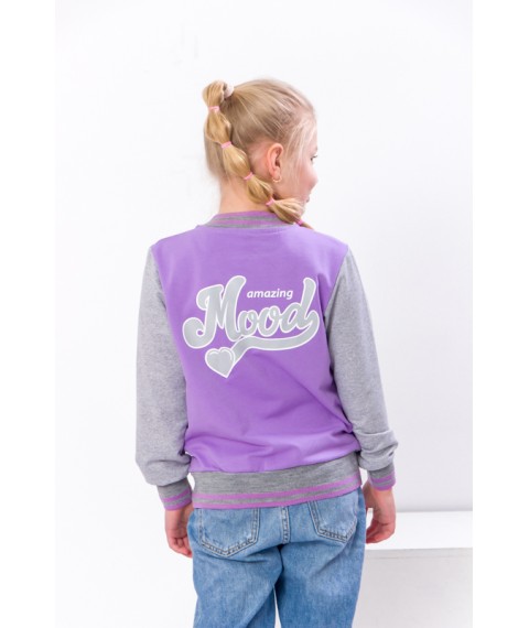 Bomber for girls Wear Your Own 134 Purple (6029-057-33-5Н-v15)