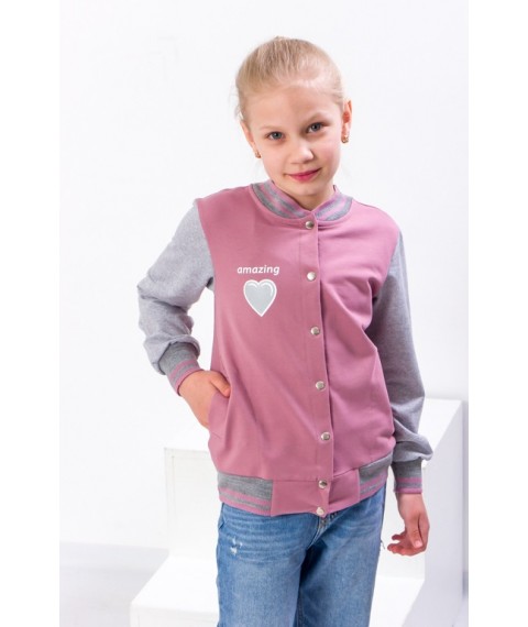 Bomber for girls Wear Your Own 146 Pink (6029-057-33-5Н-v22)