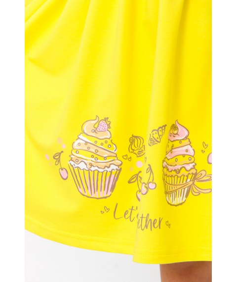 Dress for a girl Wear Your Own 116 Yellow (6117-057-33-v6)