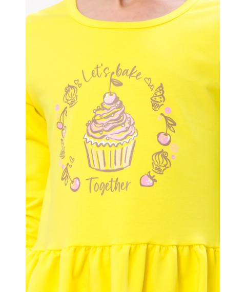 Dress for a girl Wear Your Own 134 Yellow (6117-057-33-v13)