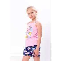 Set for girls (top+shorts) Wear Your Own 110 Blue (6120-043-33-v1)
