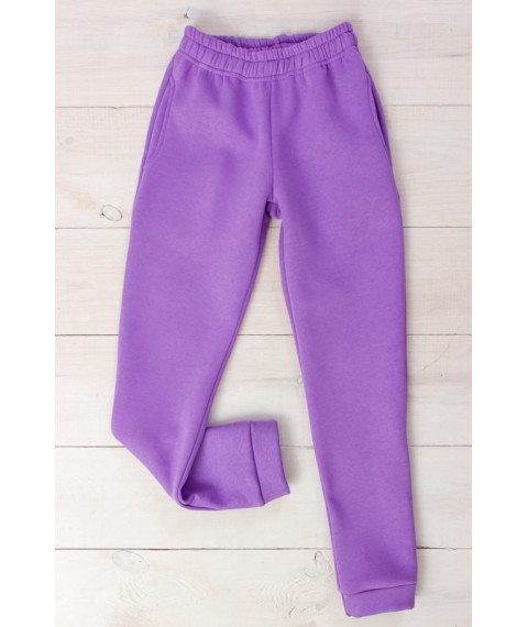 Warm pants for girls (teens) Wear Your Own 164 Purple (6231-025-v4)
