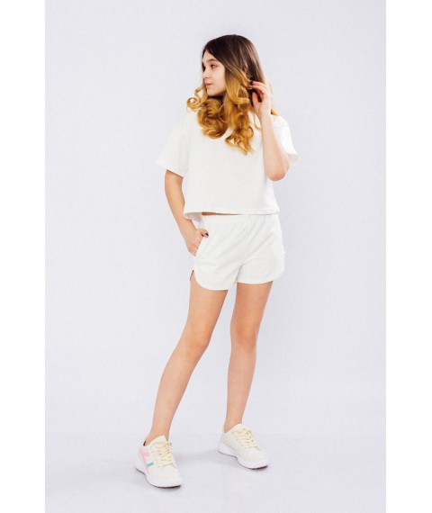 Shorts for girls Wear Your Own 158 White (6242-057-v92)