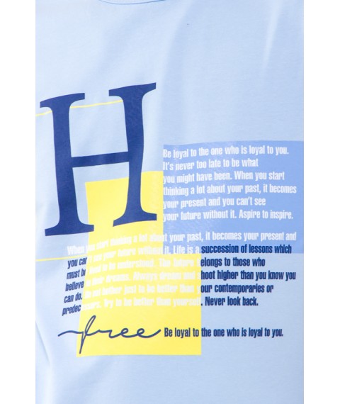 Піжама для хлопчика підліткова (футболка+шорти) Носи Своє 170 Блакитний (6245-002-33-1-v5)