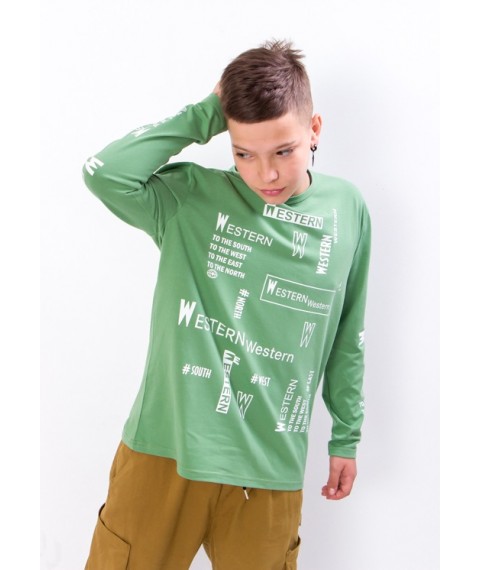 Jumper for a boy (adolescent) Wear Your Own 164 Green (6363-036-33-v14)