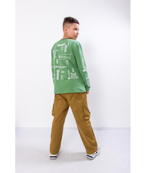 Jumper for a boy (adolescent) Wear Your Own 170 Green (6363-036-33-v16)