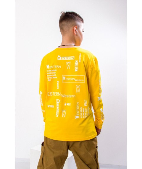 Jumper for a boy (adolescent) Wear Your Own 152 Yellow (6363-036-33-v7)