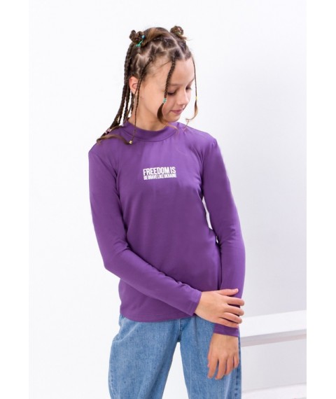Turtleneck for girls (teens) Wear Your Own 134 Violet (6373-036-33-v1)