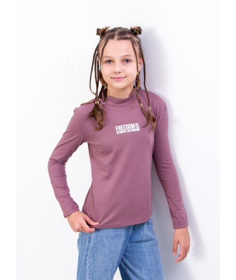 Turtleneck for girls (teens) Wear Your Own 140 Pink (6373-036-33-v4)