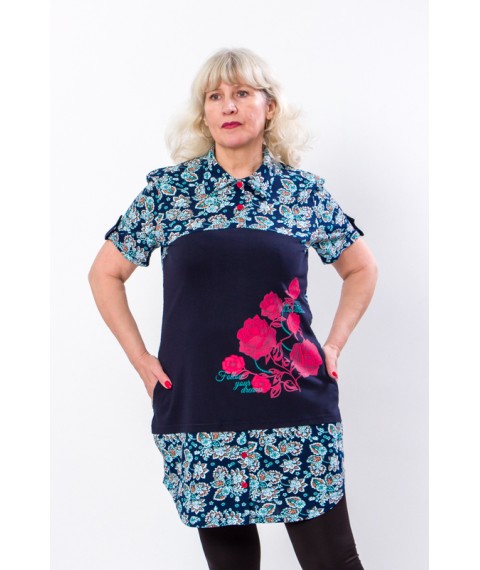 Туніка-сорочка жіноча Носи Своє 52 Синій (8057-005-33-v14)
