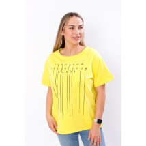 Women's T-shirt Wear Your Own 46 Yellow (8127-057-33-v29)