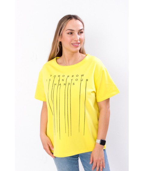 Women's T-shirt Wear Your Own 46 Yellow (8127-057-33-v28)