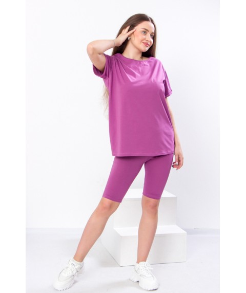 Комплект жіночий (футболка+велосипедки) Носи Своє 54 Рожевий (8138-036-v60)