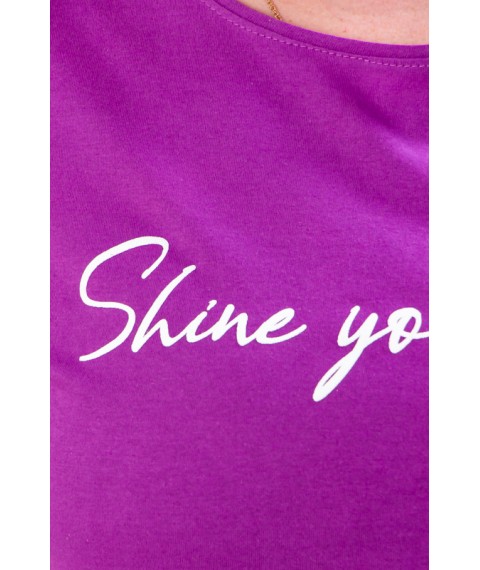 Women's T-shirt Wear Your Own 62 Violet (8200-001-33-v28)