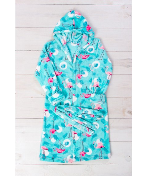 Dressing gown for girls Wear Your Own 40 Blue (9650-035-5-v29)