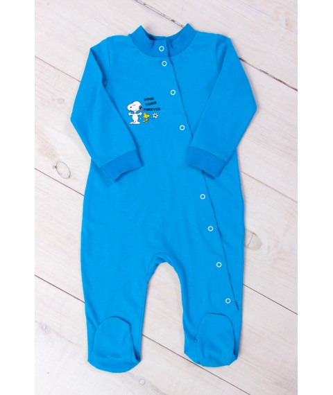 Nursery overalls for a boy Nosy Svoe 80 Turquoise (5032-001-33-4-v6)