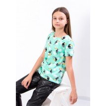 T-shirt for girls (teens) Carry Your Own 152 Mint (6012-043-3-v3)