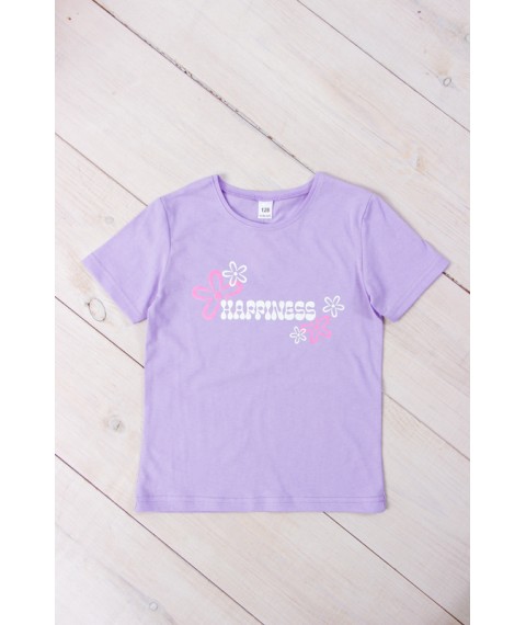 T-shirt for girls Wear Your Own 116 Purple (6021-001-33-1-5-v34)