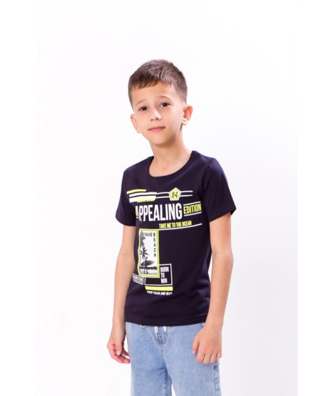 T-shirt for a boy Wear Your Own 128 Blue (6021-001-33-4-v22)
