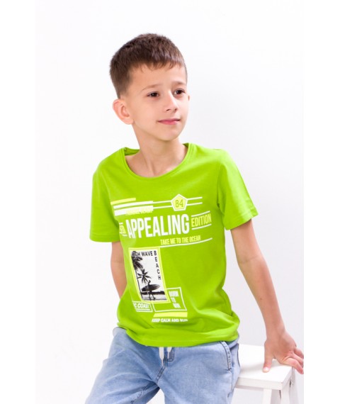 T-shirt for a boy Wear Your Own 128 Light green (6021-001-33-4-v20)
