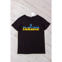 Футболка дитяча "Україна" Носи Своє 170 Чорний (6021-001-33-У-v71)