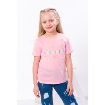T-shirt for girls Wear Your Own 140 Pink (6021-2-Т-v15)