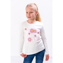 Jumper for girls Wear Your Own 110 White (6025-015-33-2-v35)