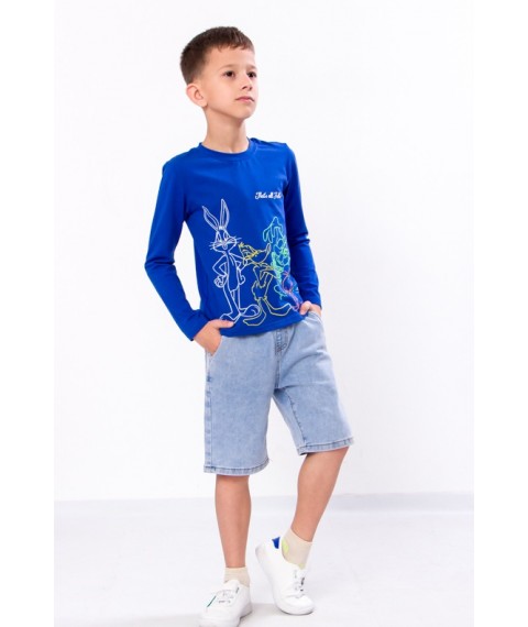 Jumper for a boy Wear Your Own 128 Blue (6025-036-33-4-v5)