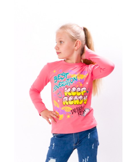 Jumper for girls Wear Your Own 128 Pink (6025-036-33-5-v18)