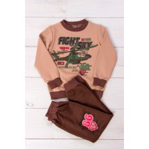Suit for a boy Wear Your Own 116 Brown (6063-057-33-4-v29)
