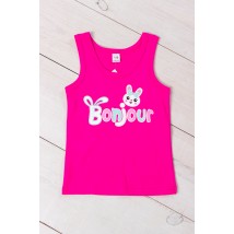 T-shirt for girls Wear Your Own 110 Raspberry (6072-001-33-5-v3)