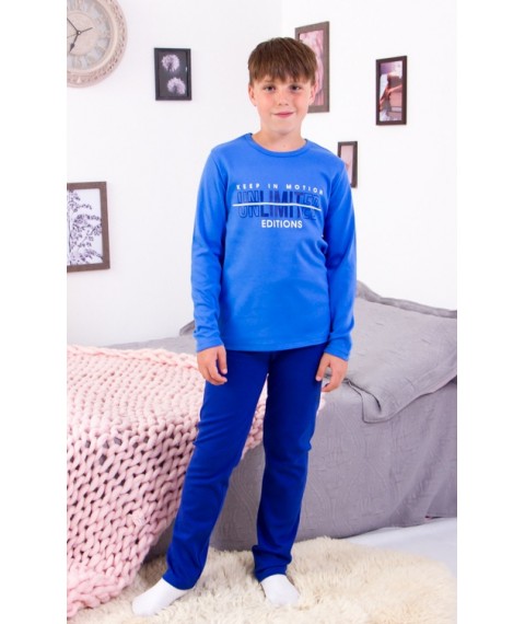 Pajamas for boys (teens) Wear Your Own 146 Blue (6076-015-33-1-v5)