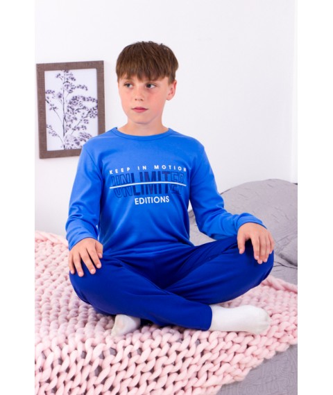Pajamas for boys (teens) Wear Your Own 158 Blue (6076-015-33-1-v11)