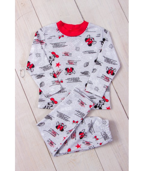 Pajamas for girls (warm) Wear Your Own 92 Gray (6076-024-5-v83)